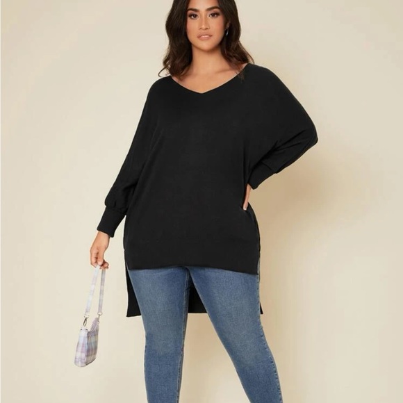 NWT Dolman Sleeve High Low Sweater - Picture 4 of 10